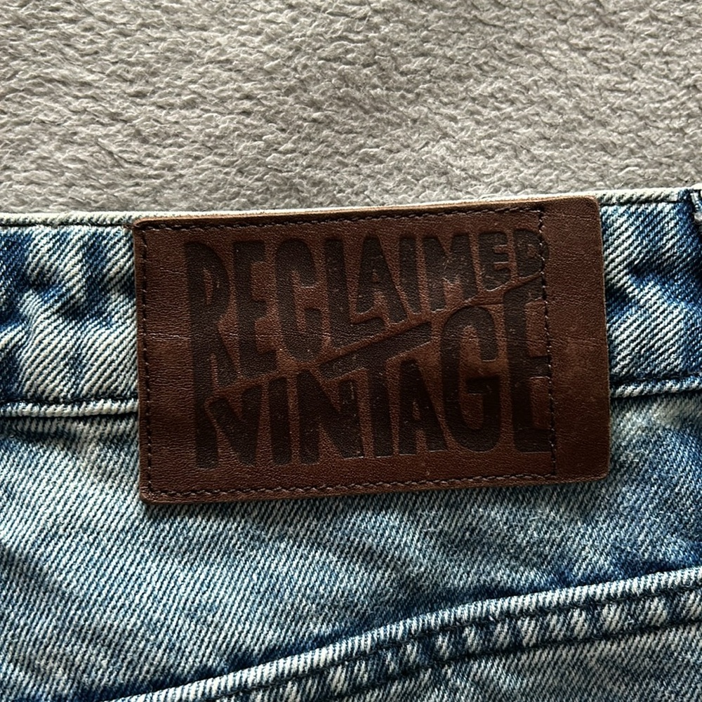 Reclaimed Vintage | Womens Vintage Patchwork Denim Jeans - Size - Picture 4 of 11